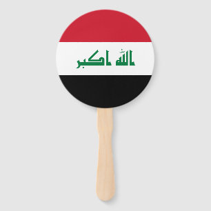 Vlag van Irak Handwaaier