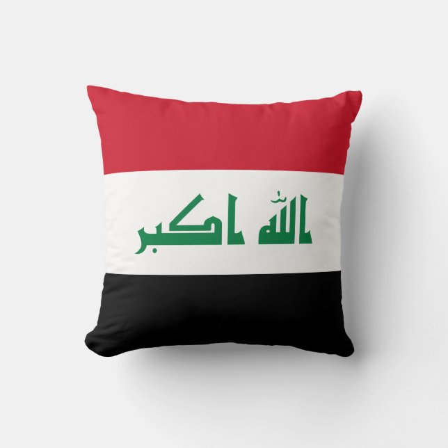 Vlag van Irak Kussen (Voorkant)
