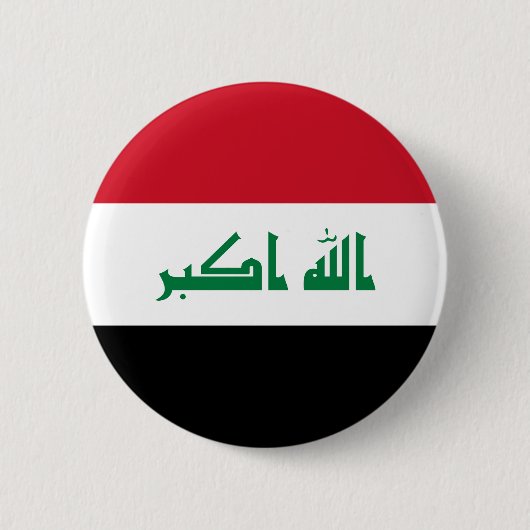 Vlag van Irak Ronde Button 5,7 Cm (Voorkant)