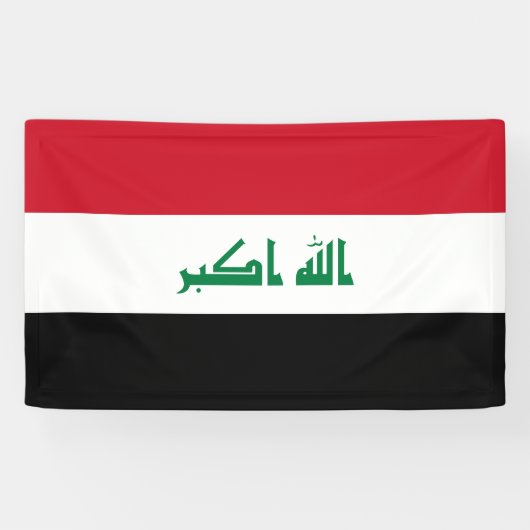 Vlag van Irak Spandoek (Horizontaal)