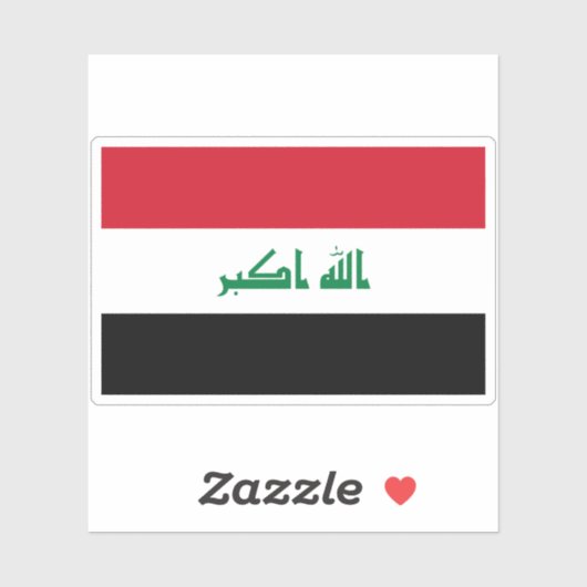 Vlag van Irak Sticker (Vel)
