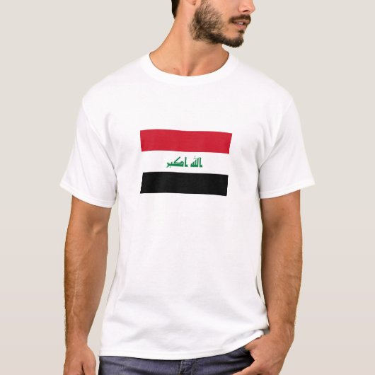 Vlag van Irak T-shirt (Voorkant)