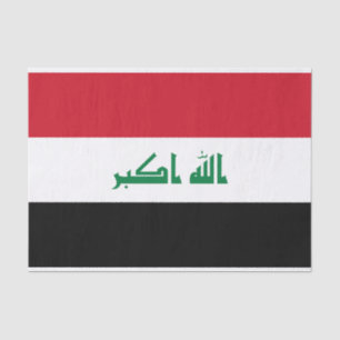 Vlag van Irak Tissuepapier