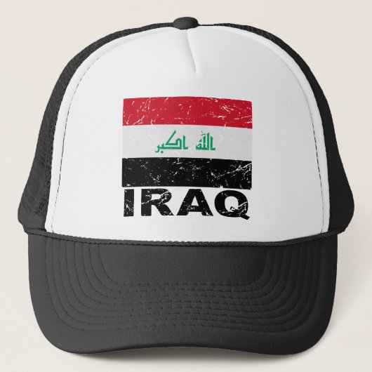  vlag van Irak Trucker Pet (Voorkant)