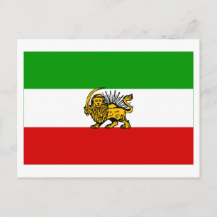 vlag van Iran (1925-1979) Briefkaart