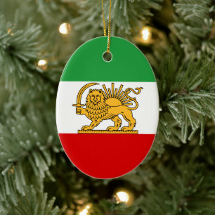 Vlag van Iran (1964–1980) Keramisch Ornament