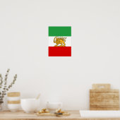 Vlag van Iran (1964–1980) Poster (Keuken)