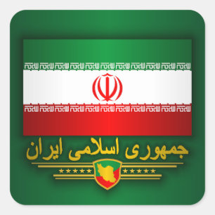 Vlag van Iran Apparel Vierkante Sticker