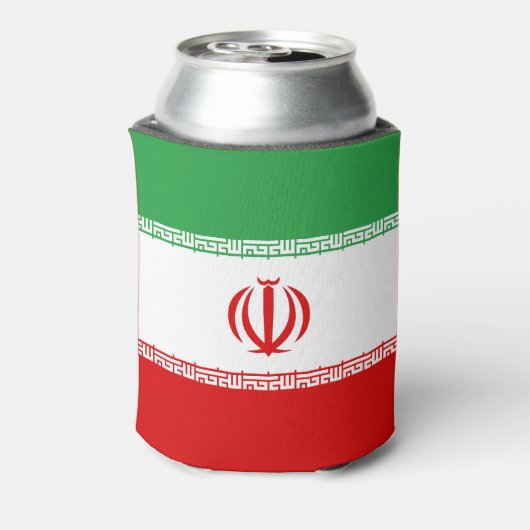 Vlag van Iran Blikjeskoeler (Blikje Achterkant)
