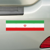 Vlag van Iran Bumpersticker (Op auto)