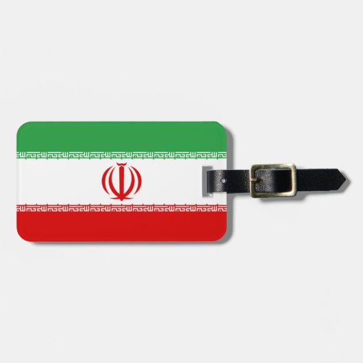 Vlag van Iran Easy ID Personal Bagagelabel (Voorkant horizontaal)