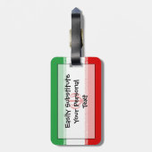 Vlag van Iran Easy ID Personal Bagagelabel (Achterkant verticaal)