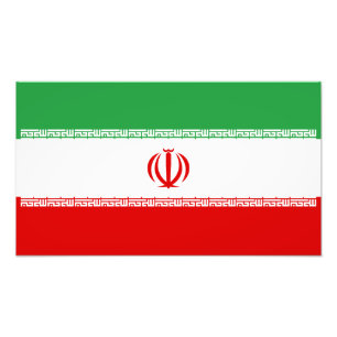 Vlag van Iran Foto Afdruk