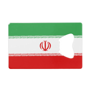 Vlag van Iran Kredietkaart Flessenopener