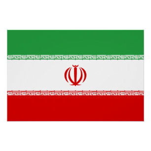 Vlag van Iran Perfect Poster