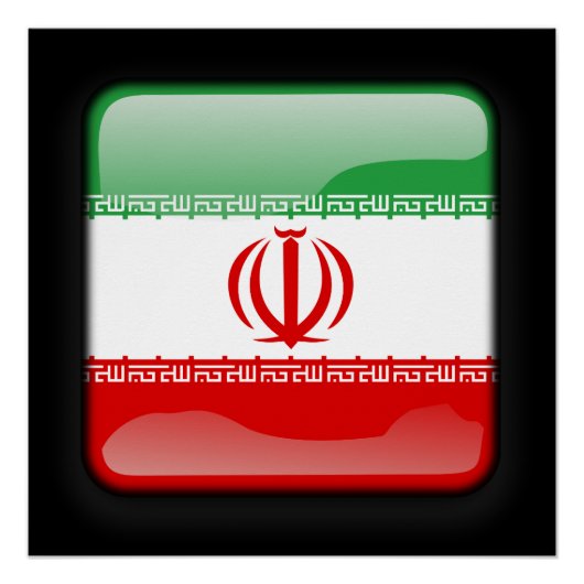 Vlag van Iran Perfect Poster (Voorkant)