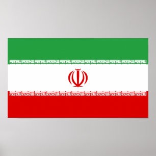 Vlag van Iran Poster