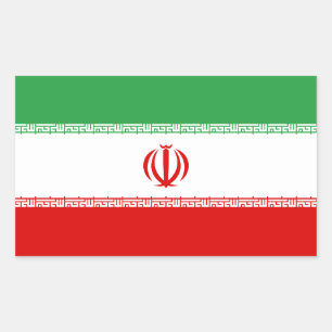Vlag van Iran Rechthoekige Sticker