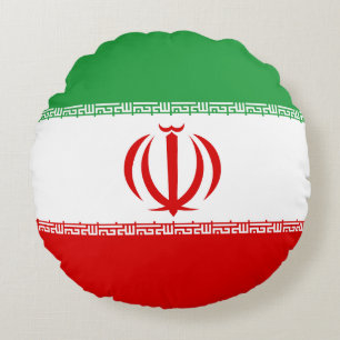 Vlag van Iran Rond Kussen