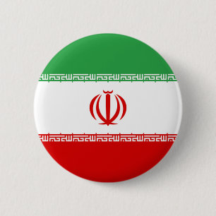 Vlag van Iran Ronde Button 5,7 Cm