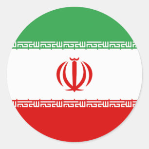 Vlag van Iran Ronde Sticker