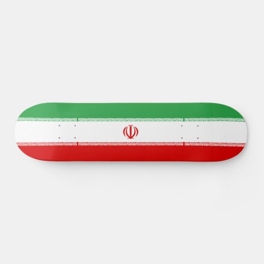 Vlag van Iran Skateboard (Horizontaal)