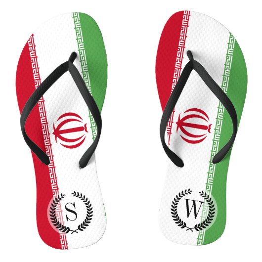 Vlag van Iran Teenslippers (Voetbed)