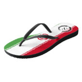 Vlag van Iran Teenslippers (Schuin)