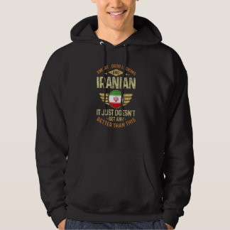 Vlag van Iran Trotse Iraanse mannen en vrouwen Hoodie