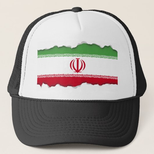 Vlag van Iran Trucker Pet (Voorkant)