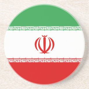 Vlag van Iran Zandsteen Onderzetter
