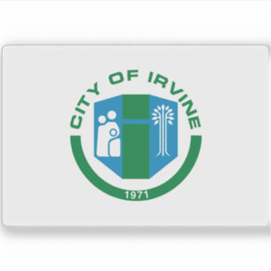 Vlag van Irvine, Californië Sticker