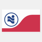 Vlag van Irving, Texas Rechthoekige Sticker (Voorkant)