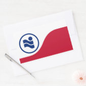 Vlag van Irving, Texas Rechthoekige Sticker (Envelop)