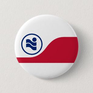 Vlag van Irving, Texas Ronde Button 5,7 Cm