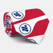 Vlag van Irving, Texas Stropdas (Opgerold)