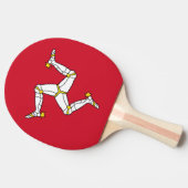 Vlag van Isle of Man Ping Pong Paddle Tafeltennisbatje (Zijkant)