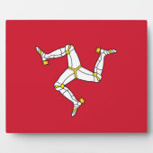Vlag van Isle of Man Plaque Fotoplaat (Voorkant)