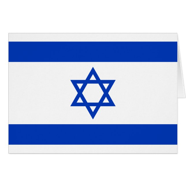 Vlag van Israël (Voorkant Horizontaal)