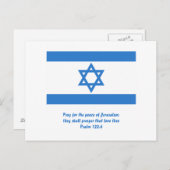 vlag van Israël, Briefkaart (Voorkant / Achterkant)