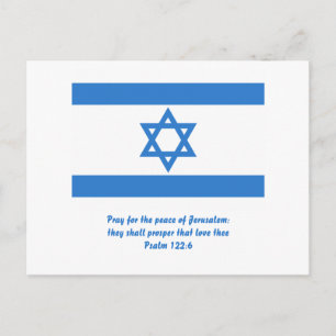 vlag van Israël, Briefkaart