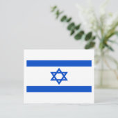 Vlag van Israël Briefkaart (Staand voorkant)
