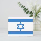 Vlag van Israël Briefkaart (Staand voorkant)