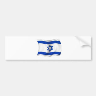 Vlag van Israël Bumpersticker