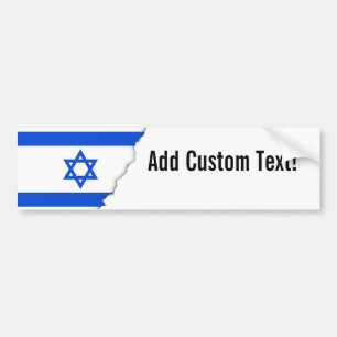 Vlag van Israël Bumpersticker