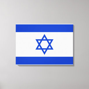 Vlag van Israël Canvas Afdruk