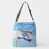 vlag van Israël Crossbody Tas (Achterkant)