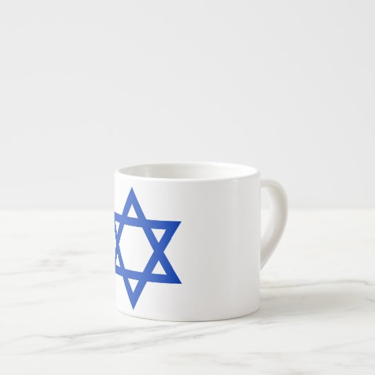 Vlag van Israël Espresso Kop (Voorkant rechts)