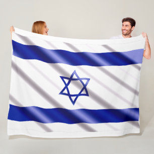 VLAG VAN ISRAËL FLEECE DEKEN