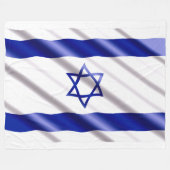 VLAG VAN ISRAËL FLEECE DEKEN (Voorkant (Horizontaal))